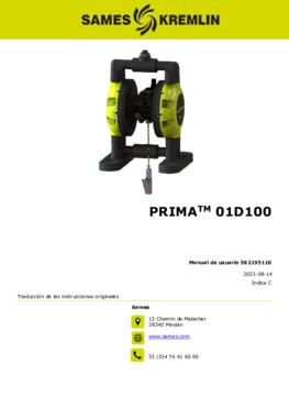 PRIMA™ 01D100  | Manual de usuario