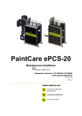 PaintCare ePCS-20 | Maintenance installation