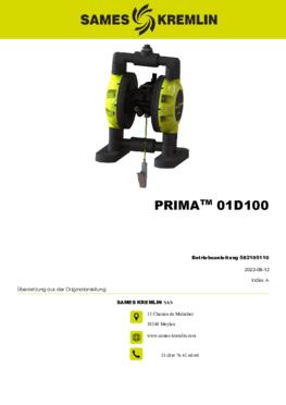 PRIMA™ 01D100  | Betriebsanleitung