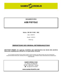 ASB Airless® Spritzpistole - Betriebsanleitung