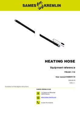 Heating hose | User manual