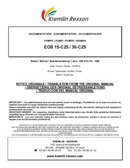 EOS 15-C25 / 30-C25 | Руководство пользователя