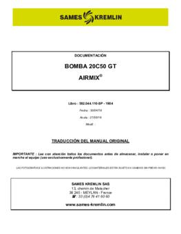 20C50 GT | Manual de instrucciones