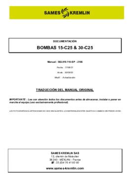 15C25 / 30C25 | Manual de instrucciones