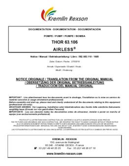 REXSON 63C106 | Manual Instruções