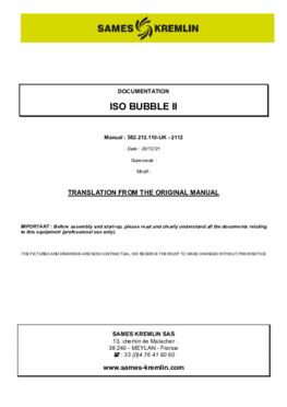 Iso Bubble II| Instruction manual