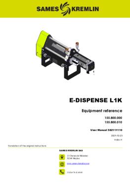 eDispense L1K  | User manual