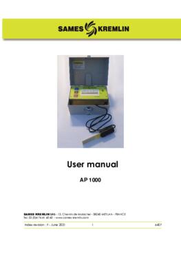 AP 1000 | User manual