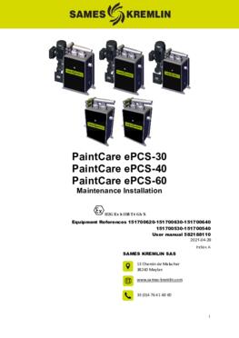 PaintCare ePCS-30-40-60 | Maintenance installation