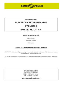  Cyclomix Multi / Multi PH |User manual