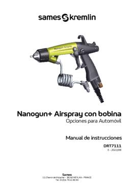 Nanogun Airspray: opciones para automóvil | Manual de empleo