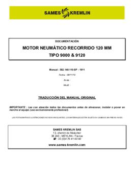 Motores 9000 &amp; 9120 | Manual de instrucciones