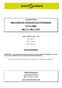 Cyclomix Multi / Multi PH | Manuel d&#039;utilisation