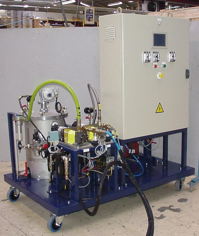 Máquina de dosificación E60 para resinas líquidas
