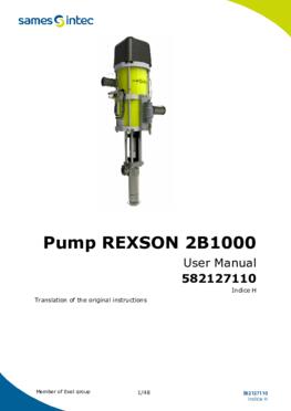 REX2B1000 REXSON Dispense | User Manual