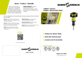 Leaflet Airmix 15C25 30C25 paint pump (english version) Sames
