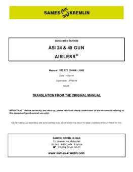 ASI 24 &amp; 40 Airless® | User manual