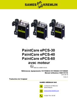 PaintCare ePCS-30-40-60 avec moteur | Manuel instructions