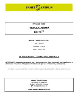 Xcite Airmix | Manuale d&#039;uso