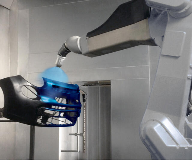 Bumper robotic spraying solution