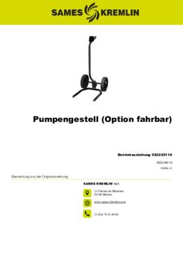 Pumpengestell | Betriebsanleitung