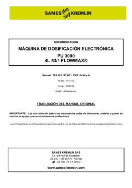 PU3000 4L 53/1 F | Manual de instrucciones