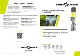 Leaflet REXSON LP QUATRO Paint Circulating System Pump (English version) Sames