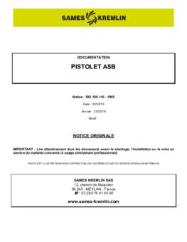 ASB / manuel d&#039;instruction