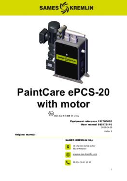PaintCare ePCS-20 with motor |Instructions manual