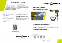 Leaflet Nanogun Airspray Manual Electrostatic Spray Gun (English version) Sames