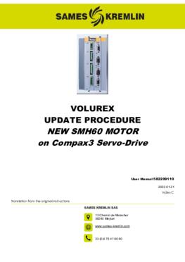 VOLUREX Update procedure New SMH60 Motor | User manual
